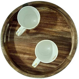 ถาดไม้ทำด้วยมือแบบพรีเมี่ยมทนทานหรูหราและใช้งานได้ด้วยงานฝีมือรูปพระจันทร์เสี้ยว - Product Image 1