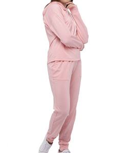 Survêtement à capuche rose pour adultes à la mode NOUVEAU ensemble de haute qualité Techniques imprimées et perlées Caractéristique respirante - Product Image 4