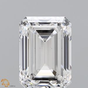 IGI Emerald Cut 4.02 ct Lab Diamonds G VS1 Clarity Lab créé Loose CVD Diamants Paire Pour Boucles D'oreilles De Mariage Cadeau D'anniversaire - Product Image 1