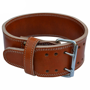 Custom Heavy Duty Powerlifting Belt – 4 Inch Wide Tan Leather Back Support Fitness <b>Weight</b> Lifting Belt for Men & <b>Women</b> - Product Image 5