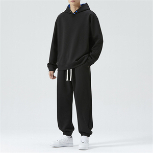 Conjunto Deportivo Personalizado de Gran Tamaño para Hombre, Sudadera con Capucha y Pantalones Deportivos con Estampado Puff, Ropa Deportiva Urbana al por Mayor - Product Image 3