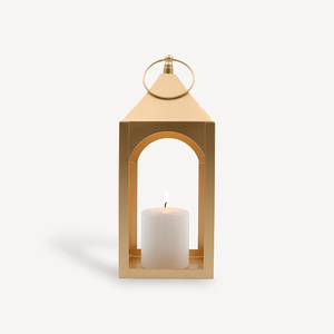 Lanterne en fer métallique de qualité supérieure avec bougeoir à un pilier bougies lanternes suspendues pour la décoration de la maison bougeoirs - Product Image 2