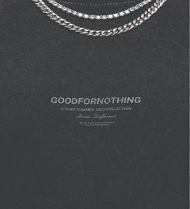 Camiseta de Hombre Moderna, Holgada, 100% Algodón, con Estampado de Letras, Tejido de Punto de Secado Rápido, para un Estilo Urbano Informal, para Uso Diario - Product Image 4