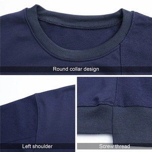 Sudadera de Algodón 100% para Escalada, Ajuste Regular, Teñido Liso, Forro Polar Transpirable, Patrón Sólido, Top Casual de Invierno al por Mayor - Product Image 6