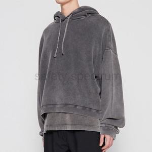 Sudaderas con Capucha de Invierno para Hombre de Primera Calidad con Lavado Ácido |   Impresión Digital con Logotipo Personalizado |   Ajuste Holgado, Impermeable y Transpirable - Product Image 2