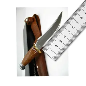 Cuchillo Bowie de acero de Damasco hecho a mano personalizado de alta calidad, cuchillo Bowie de hoja Tang completo forjado a mano a la venta