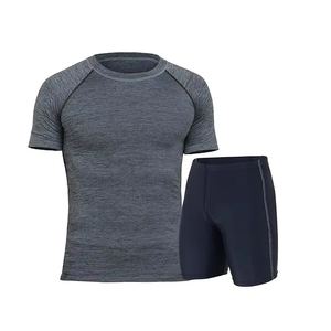 Ensembles de compression en maille respirante décontractés pour hommes pour le sport, la salle de sport, l'entraînement, les shorts de sport - Product Image 4