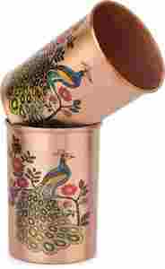 Bouteille d'eau en cuivre écologique Vedela Naturals, grande, jetable, martelée, style zen asiatique, ayurvédique, pour la maison, le bureau, l'extérieur - Product Image 3