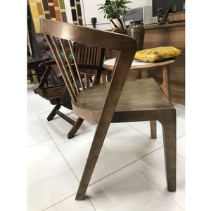 Dormitorio Apartamento Material de madera Sala de estar Moderna Chaise De Cafe Diseño tradicional Sofá natural Silla - Product Image 1