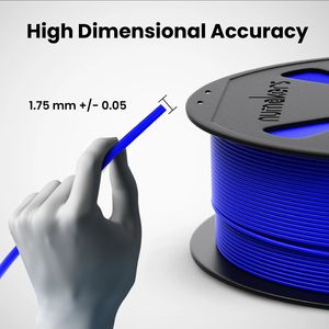 Numakers La mejor calidad 1,75mm ASA Royal Blue Impresión 3D Varillas de plástico 1kg Filamento - Product Image 3