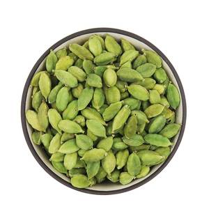 Cardamome verte d'Inde du Sud de qualité supérieure, fraîche et pure, 6-8 mm, épice essentielle pour la cuisine indienne, les desserts, bienfaits pour la santé - Product Image 1