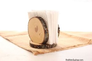 แท่นวางผ้าเช็ดปากทำจากไม้ - Product Image 3