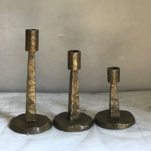 Meilleure vente, porte-bougie en métal et Aluminium, finition oxydant argent, décoration de noël, porte-bougie - Product Image 5