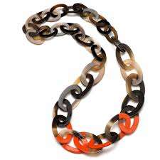 Collier pendentif en corne de buffle classique de haute qualité, corne naturelle et résine, pour les amoureux, vente chaude - Product Image 3