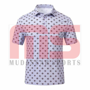 Custom Made Knitted Print Moisture Wicking for <b>Shirt</b> for <b>Men</b> High Quality Breathable OEM Factory Wholesale - Product Image 2