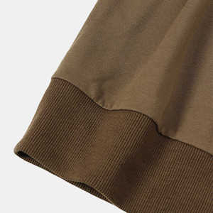 Sudadera con capucha y sudadera para hombre informal al por mayor, sudadera holgada de cuello redondo de entrenamiento para correr de color sólido, sudaderas básicas fabricadas - Product Image 4