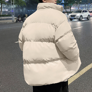 Veste d'hiver matelassée pour homme sur mesure, coupe-vent, fermeture éclair intégrale, col montant, marron, doudoune tendance, logo personnalisé, livraison DDP - Product Image 5