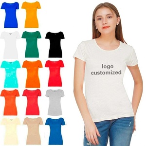 Vêtements graphiques personnalisés pour filles T-shirt blanc Sport uni Slim Fit en coton pour femmes 100% coton T-shirt personnalisé pour femmes T-shirt pour hommes - Product Image 1