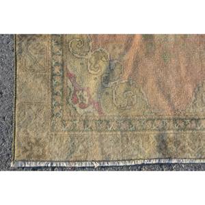 พรมปูพื้นขนาดใหญ่สไตล์วินเทจสไตล์ตุรกีแนววินเทจผ้าลาเท็กซ์ทำมือสไตล์คลาสสิกสีเบจ - Product Image 3