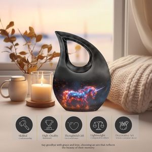 Unicorn Metal <b>Urn</b> <b>for</b> <b>Ashes</b> Women Cremation <b>Urns</b> <b>for</b> <b>Human</b> <b>Ashes</b> Mini <b>Urns</b> Adult Male Man <b>Small</b> <b>for</b> <b>Human</b> <b>Ashes</b> Custom Size - Product Image 4