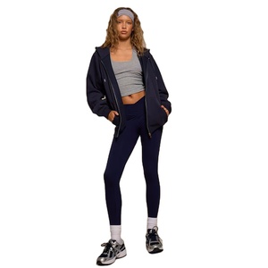 Sudadera con capucha y cremallera elegante para mujer, chaqueta de lana cómoda, sudadera de algodón cálida, ropa de moda al por mayor OEM ODM para niñas - Product Image 1