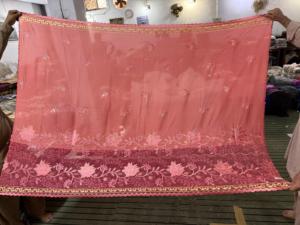 Pañuelo de Algodón Voile con Bordado de Encaje y Pedrería al Estilo Dubái, para Mujeres Musulmanas y Africanas, Uso Diario de Verano, Transpirable, Venta al Por Mayor - Product Image 6