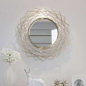 Hot Selling Luxury Quality Wall <b>Mirror</b> In Metal For Home Livingroom Hotel Hallway Decorative Use Wall <b>Hanging</b> <b>Mirror</b> - Product Image 5