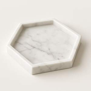 Hot Selling Elegant Marble Rectangular Tray Durable Storage <b>Organizer</b> for Kitchen Office Home Decor Minimum Order 10pcs - Product Image 6