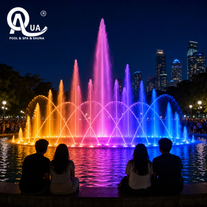 Système de fontaine musicale RVB immersive pour parcs de villégiature, places commerciales et projets d'aménagement paysager - Product Image 1