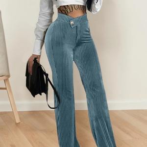 Pantalons de yoga pour femmes, taille haute, mi-taille, jambes larges, pantalons de sport pour activités de plein air, pilates, gym, course à pied - Product Image 4