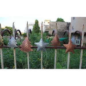 Juego de 100 Piezas de Adornos Navideños de Metal Reciclado, Decoraciones para Árbol de Navidad Cortadas con Láser, Adornos Festivos Únicos para Oficina - Product Image 6