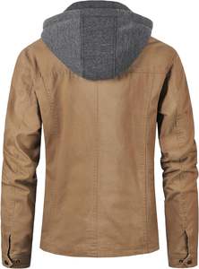 Chaqueta de Hombre de Lona de Algodón con Cremallera, Estilo Urbano, Logotipo Personalizado, Alta Calidad, Colores en Contraste, Nueva Colección, Gran Venta - Product Image 2