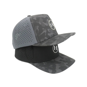 Casquette de golf classique à cordon, personnalisable avec logo imprimé, 5 panneaux, trous découpés au laser, vente en gros, casquette snapback de performance - Product Image 4