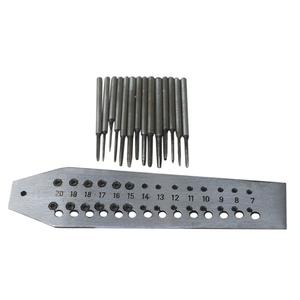 Placa de tornillos con 14 roscas, tamaño de orificios de 0.70mm a 2mm, herramientas para la fabricación de joyas - Product Image 1