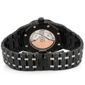 Reloj Moissanite Iced de la mejor calidad para hombre, reloj de diamante incoloro, banda de acero inoxidable de oro blanco, nuevo precio al por mayor - Product Image 3