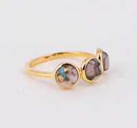 Bonne qualité en gros classique mariage bijoux en pierres précieuses véritable 925 en argent Sterling personnalisé bague fine éternité vermeil usine