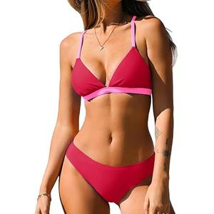 Latest Design Fashionable Customize Blank Luxury Thong Bottom Hot <b>Bikini</b> <b>Beachwear</b> Swimming Suit Women - Product Image 4