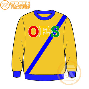 Orden personalizada de la estrella del Este Sudadera bordada de lana de algodón Suéter de alta calidad Ropa griega OES Sudaderas - Product Image 4