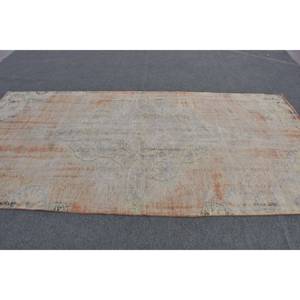 Alfombra turca de lana Beige Vintage de 4,7 'X 9,6 ', área grande clásica, retazos abstractos de látex para adolescentes, alfombras para habitación de pasillo - Product Image 3