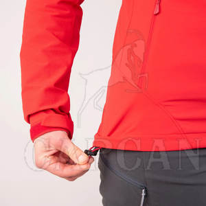 100% Polyester Softshell Hiver Manteau Capuche Dernière Conception Haute Qualité Marque Privée Femmes Veste Avec Bouton Décoration - Product Image 5