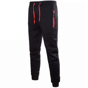 Pantalones de chándal ajustados de cintura alta para hombre, suministro profesional de fábrica, lona informal con atractivo precio competitivo personalizable - Product Image 1