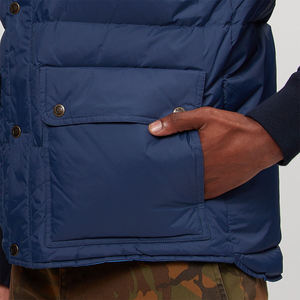 <b>Men's</b> Casual Lightweight Breathable Winter Puffer <b>Vest</b> Soft <b>Thermal</b> Quilted Sleeveless Jacket Fashion Outerwear OEM Support - Product Image 4