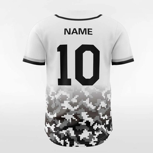 Maillot de baseball uni à manches courtes, pas cher, vente en gros, sublimation et broderie, fabricant d'uniformes de baseball mondial - Product Image 4