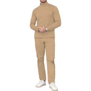 Eversoft Fleece Joggers Técnica bordada Absorbe la humedad Transpirable Temporada de otoño Ajuste relajado Pantalones de chándal cónicos Bolsillos - Product Image 4