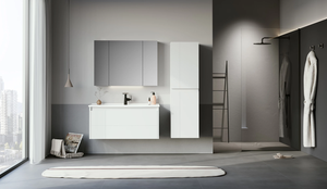 Likya <b>Bathroom</b> Cabinet <b>with</b> Ceramic Basin and Drawer <b>Storage</b> - Product Image 2