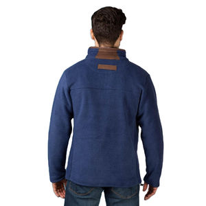 Bas prix Nouveau design Veste d'hiver épaisse en polaire pour hommes Veste à fermeture éclair complète pour hommes Veste décontractée à manches longues et col montant - Product Image 6