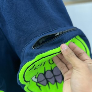 กางเกงขาสั้นลำลองผู้ชายผ้าคอตตอนเอวสูงใส่ในฤดูร้อนผ้าคอตตอนผ้าปักลาย100% กระเป๋าใบใหญ่ - Product Image 2