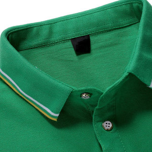 เสื้อโปโลผู้ชายทรงสลิมฟิตระบายอากาศแขนสั้นพิมพ์ลายผ้าถัก - Product Image 3