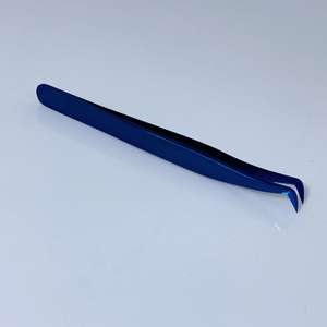 Pinzas de Color azul de plasma Pinzas de pestañas de calidad fina de acero inoxidable Pinzas de pestañas de calidad superior rectas y curvas - Product Image 4