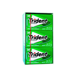 Chewing-gum sans sucre Tridents Wild Blueberry Twist en gros, fabriqué au xylitol, 12 paquets de 14 pièces - Product Image 5